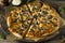 Gourmet Homemade Mushroom Pizza