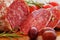 Gourmet italian food salami