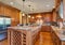 Gourmet kitchen boasts maple cabinetry