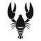 Gourmet lobster icon, simple style