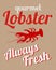 Gourmet Lobster Poster