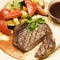 Gourmet restaurant food, bbq steak
