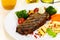 Gourmet Steak with Broccoli,Cherry Tomato