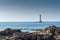Goury lighthouse, Cap de la Hague, France,