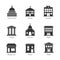 Government building icons