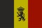 Government ensign of Belgium on vector knitted woolen texture