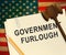 Government Furlough Letter Means Layoff For Federal Workers - 3d Illustration