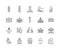 Government line icons, signs, vector set, outline illustration concept