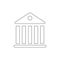 Government pantheon building outline icon. Signs and symbols can be used for web, logo, mobile app, UI, UX