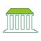 Governmental building isolated icon