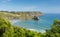 The Gower coast Wales at Three Cliffs Bay near to Oxwich