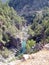 Goynuk Canyon. Antalya. Turkey. Landscapes of untouched nature in the gorge of the canyon along the banks of a mountain river.