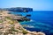 Gozo coastline, Fungus Rock