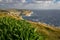 Gozo landscape, view on Xlendi bay and Malta, winter.