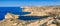 Gozo, Malta - The famous Azure Window with the Fungus rock and Dwejra bay