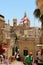 Gozo, Malta, July 2016. Numerous tourists in the ancient streets of the islandâ€™s capital.