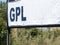 GPL or liquefied petroleum gas banner