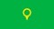 GPS location pointer animated icon. Location Pin icon. 4k. Alpha channel.