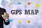 GPS Map to Route Destination Location,Street Map with GPS Icons