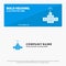 Gps, Navigation, Satellite SOlid Icon Website Banner and Business Logo Template