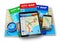 GPS navigation, travel and tourism concept