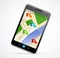 Gps navigator interface and city map