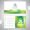 Gps point navigation symbol with map. Business card template.