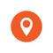 Gps pointer location round icon