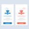 Gps, Space, Satellite, Satellite, Space  Blue and Red Download and Buy Now web Widget Card Template