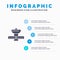 Gps, Space, Satellite, Satellite, Space Solid Icon Infographics 5 Steps Presentation Background