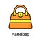 Grab this amazing vector of handbag in modern style