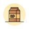 Grab this beautiful designed chocolate milk vector in trendy style, customizable icon