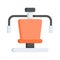 Grab this beautifully designed flat icon of Gym machine, workout equipment