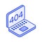 Grab this beautifully designed isometric icon of 404 error