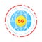 Grab this beautifully designed vector of 5G network in trendy style, editable icon