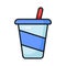 Grab this creatively designed vector of drink in trendy style, ready to use icon