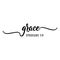 Grace. Bible lettering. calligraphy vector. Ink illustration