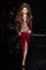 Grace Elizabeth walks the runway at the Versace Pre-Fall 2019 Collection