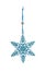 Graceful Christmas ornament, difficult brilliant snowflake