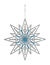Graceful Christmas ornament, difficult brilliant snowflake