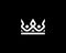 Graceful crown logo icon vector design. Premium boutique, hotel, spa logotype. Royal, king linear symbol emblem.