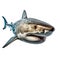 Graceful Yet Fierce: Encounter with a Predatory Shark in the Depths of the Ocean\\\'s Wilderness, Generative Ai