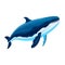 Graceful Giant of the Sea: Magnificent Whale Swimming in Its Aquatic Realm - Nature\\\'s Beauty, Generative Ai