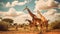 Graceful Giants: Giraffes in the Grasslands