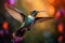 Graceful hummingbird dances in natures embrace, a fluttering jewel