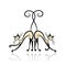 Graceful siamese cats for your design