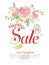 Graceful spring sale poster design