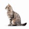 Graceful Striped Tabby Cat In Spectacular Show Style
