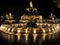 Graceful water fountain display at night  created with Generative AI
