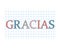 Gracias thank you in spanish concept